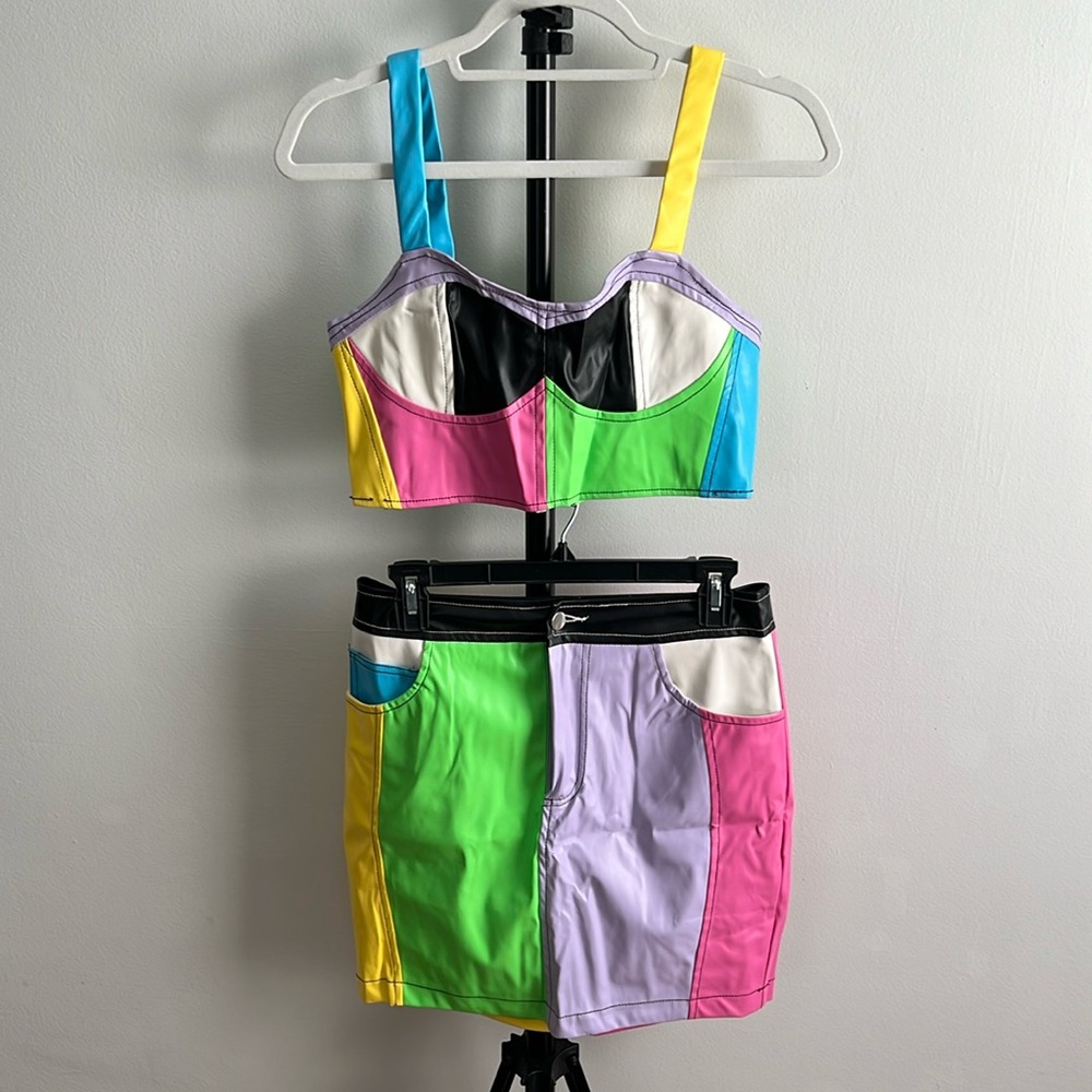 2 Piece Color Block Set